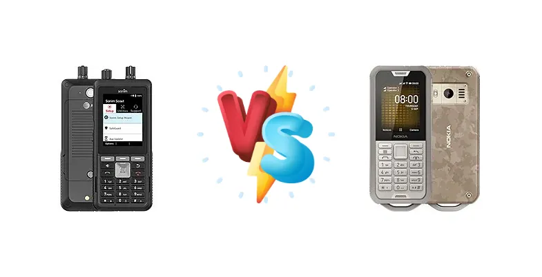 Sonim XP5plus vs Nokia 800 Tough
