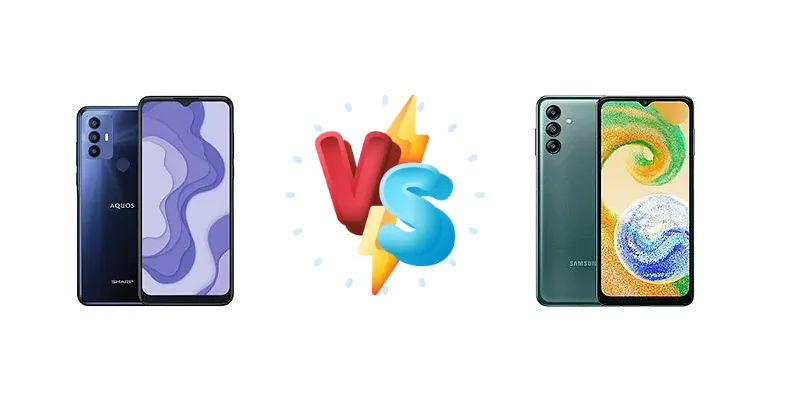 Sharp Aquos V6 Plus vs Samsung Galaxy A04s