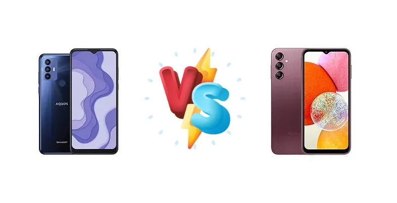 Sharp Aquos V6 Plus vs Samsung Galaxy A14