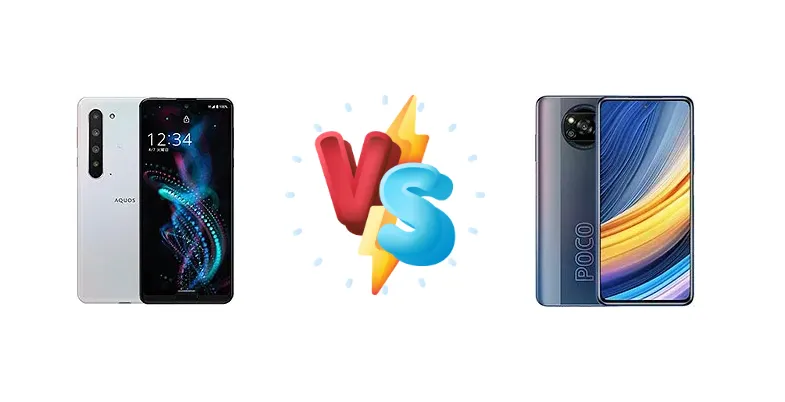 Sharp Aquos R5G vs Xiaomi Poco X3 Pro