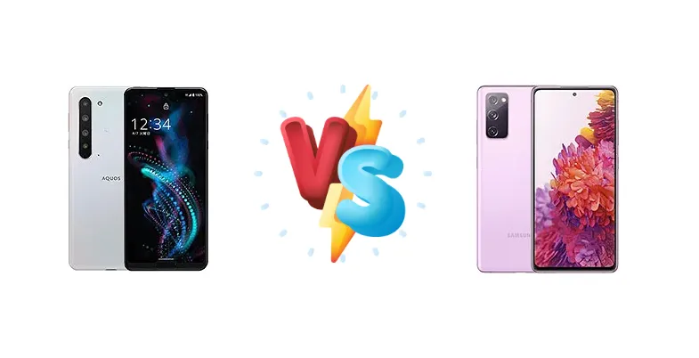 Sharp Aquos R5G vs Samsung Galaxy S20 FE 5G