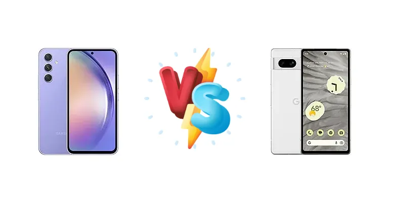 Samsung Galaxy A54 vs Google Pixel 7a