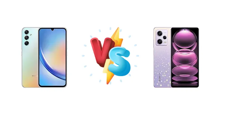 Samsung Galaxy A34 vs Xiaomi Redmi Note 12 Pro