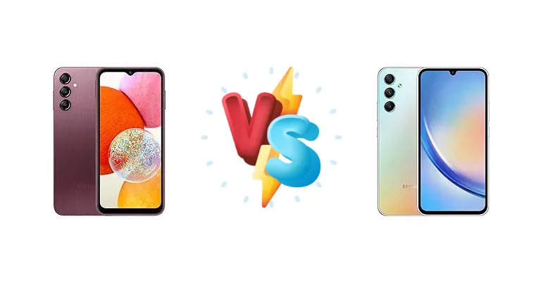 Samsung Galaxy A14 vs Samsung Galaxy A34