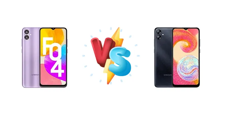 Samsung Galaxy F04 vs Samsung Galaxy M04
