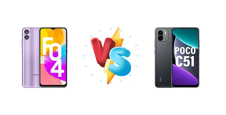 Samsung Galaxy F04 vs Xiaomi Poco C51