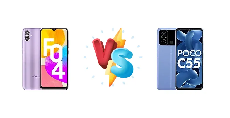Samsung Galaxy F04 vs Xiaomi Poco C55