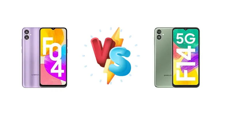 Samsung Galaxy F04 vs Samsung Galaxy F14