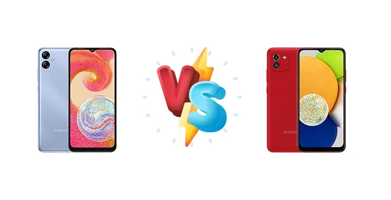 Samsung Galaxy A04e vs Samsung Galaxy A03