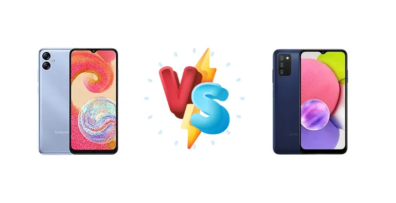 Samsung Galaxy A04e vs Samsung Galaxy A03s