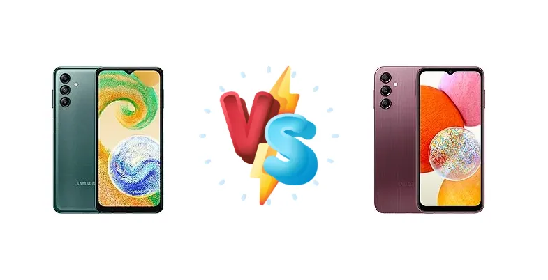 Samsung Galaxy A04s vs Samsung Galaxy A14