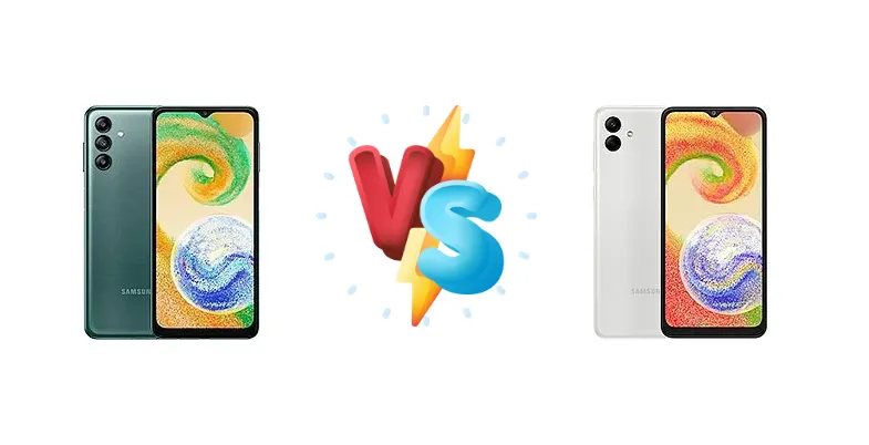 Samsung Galaxy A04s vs Samsung Galaxy A04
