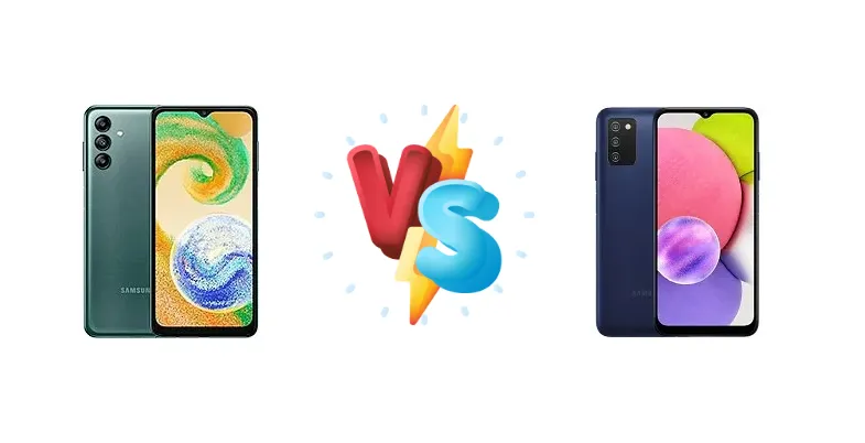 Samsung Galaxy A04s vs Samsung Galaxy A03s