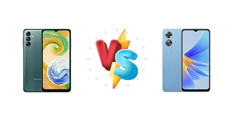 Samsung Galaxy A04s vs Oppo A17