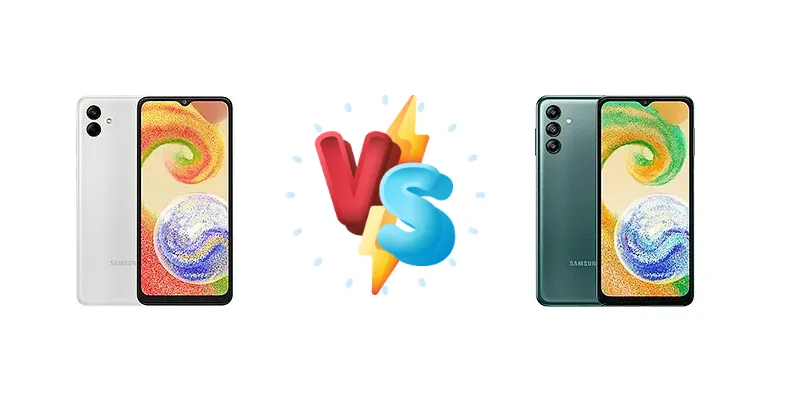 Samsung Galaxy A04 vs Samsung Galaxy A04s