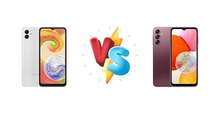 Samsung Galaxy A04 vs Samsung Galaxy A14
