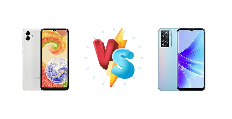 Samsung Galaxy A04 vs Oppo A57s