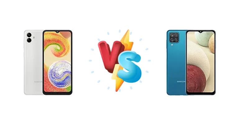 Samsung Galaxy A04 vs Samsung Galaxy A12