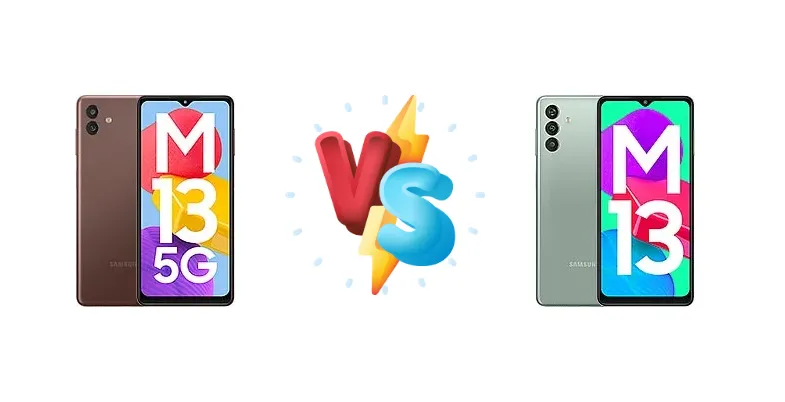 Samsung Galaxy M13 5G vs Samsung Galaxy M13 (India)