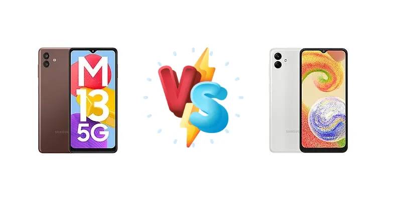 Samsung Galaxy M13 5G vs Samsung Galaxy A04