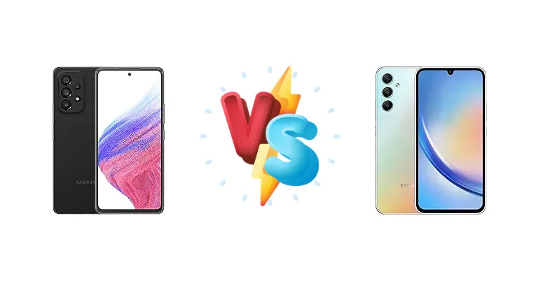 Samsung Galaxy A53 5G vs Samsung Galaxy A34
