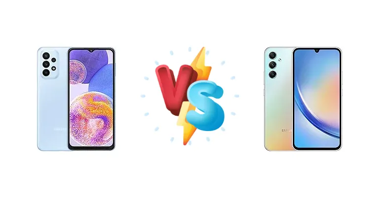 Samsung Galaxy A23 vs Samsung Galaxy A34