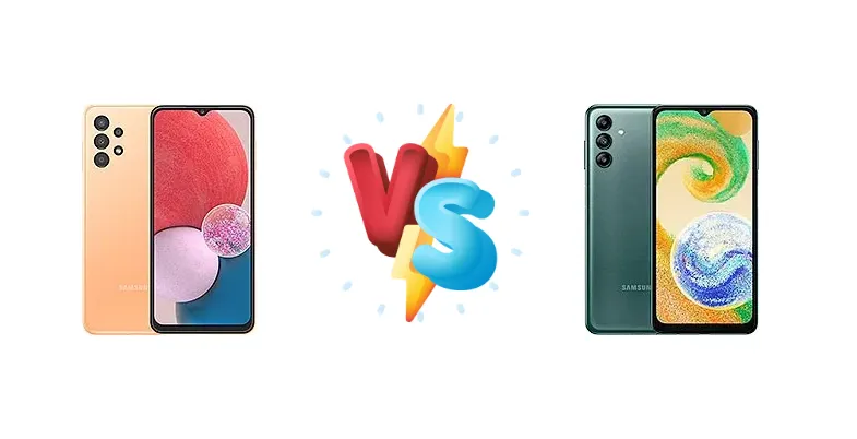Samsung Galaxy A13 vs Samsung Galaxy A04s