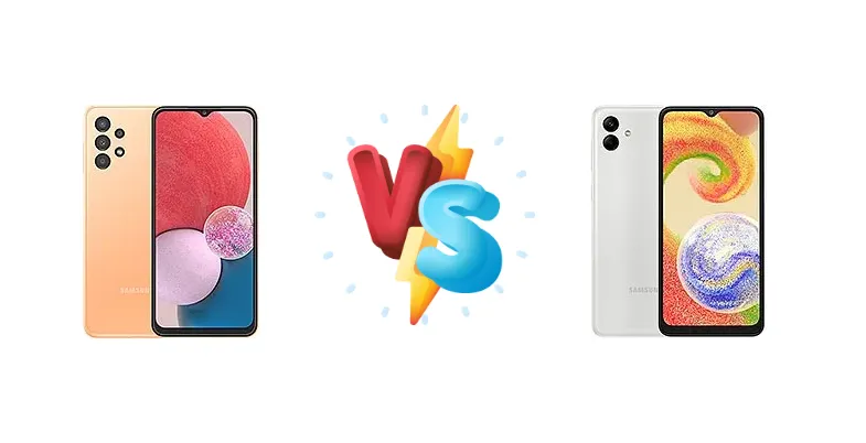 Samsung Galaxy A13 vs Samsung Galaxy A04
