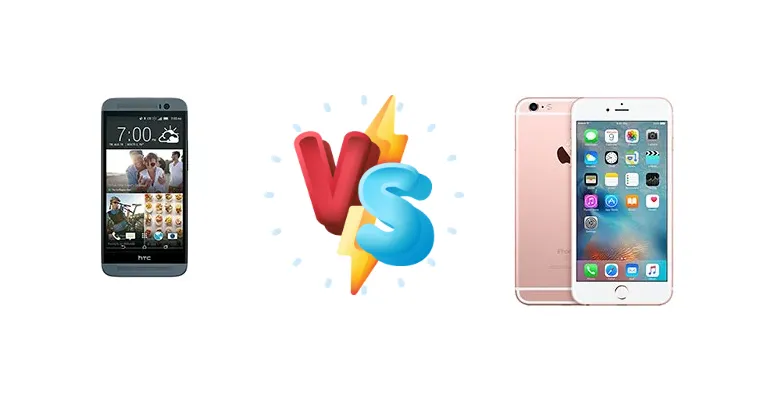 HTC One (E8) CDMA vs Apple iPhone 6s Plus