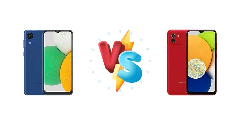 Samsung Galaxy A03 Core vs Samsung Galaxy A03