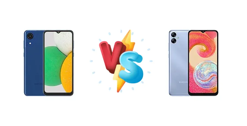 Samsung Galaxy A03 Core vs Samsung Galaxy A04e