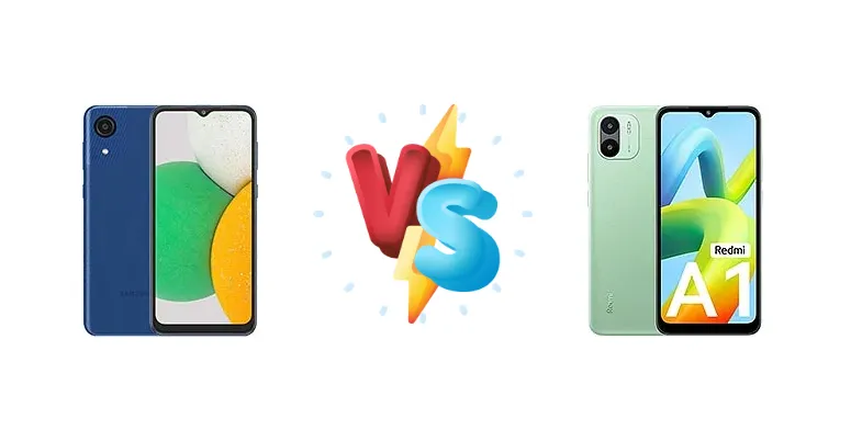 Samsung Galaxy A03 Core vs Xiaomi Redmi A1