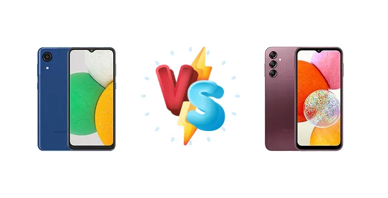 Samsung Galaxy A03 Core vs Samsung Galaxy A14