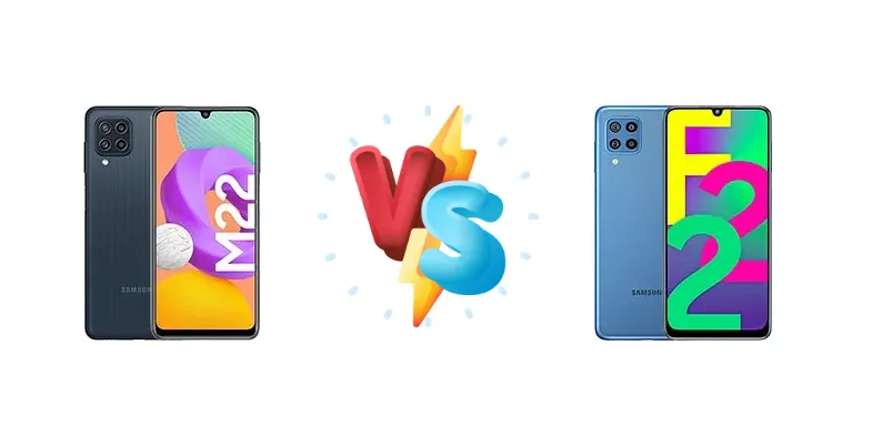 Samsung Galaxy M22 vs Samsung Galaxy F22