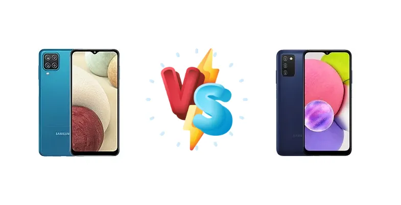 Samsung Galaxy A12 (India) vs Samsung Galaxy A03s