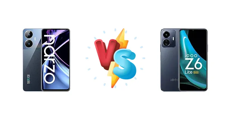 Realme Narzo N55 vs vivo iQOO Z6 Lite