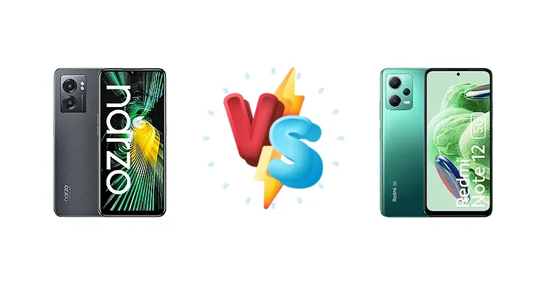 Realme Narzo 50 5G vs Xiaomi Redmi Note 12