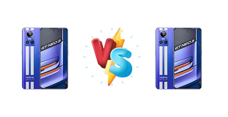 Realme GT Neo 3 150W vs Realme GT Neo 3