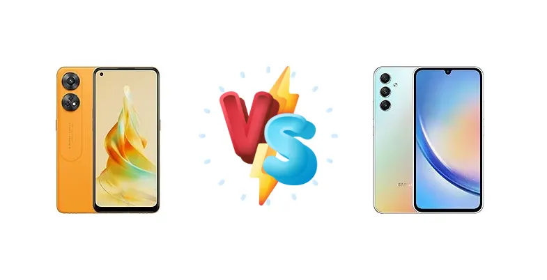 Oppo Reno8 T vs Samsung Galaxy A34