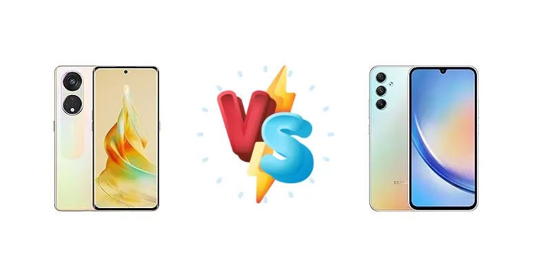 Oppo Reno8 T 5G vs Samsung Galaxy A34