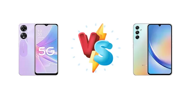 Oppo A78 vs Samsung Galaxy A34