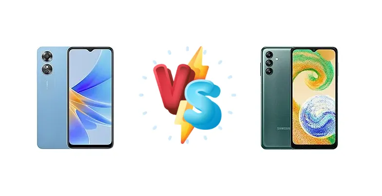 Oppo A17 vs Samsung Galaxy A04s