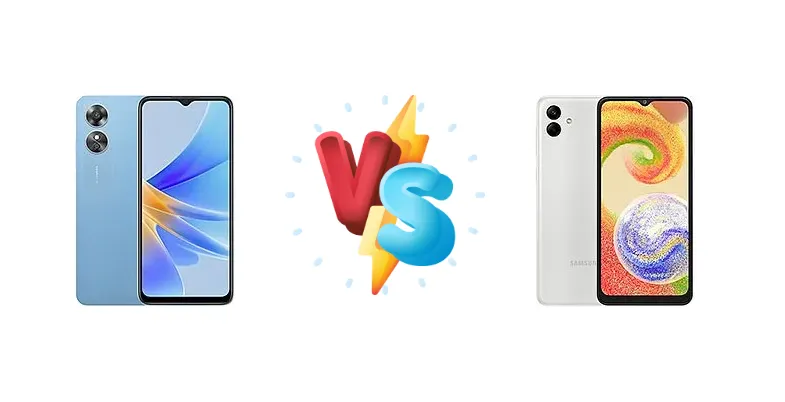 Oppo A17 vs Samsung Galaxy A04
