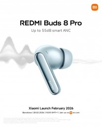 Redmi Buds 8 Pro earbud with 55dB ANC.