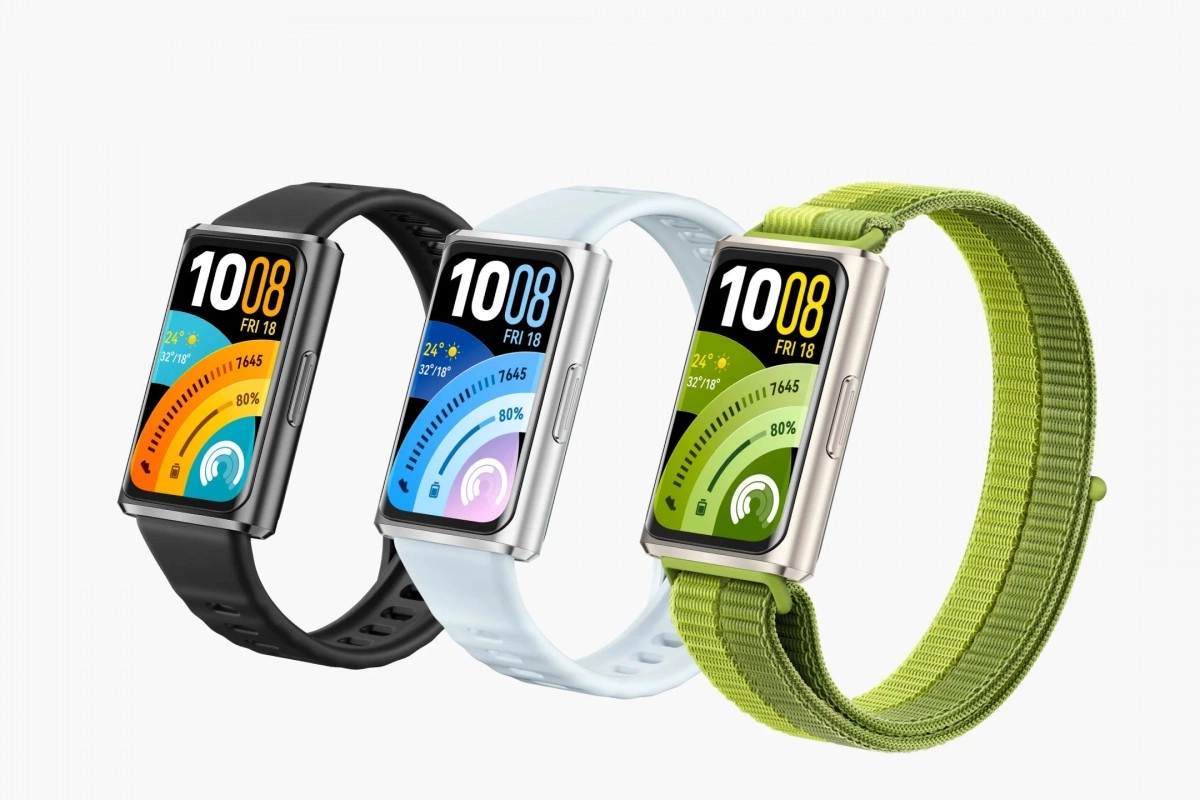 Huawei Band 11 smart bands in three colors.