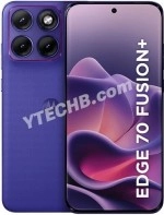 Motorola Edge 70 Fusion+ purple smartphone render