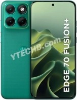 Motorola Edge 70 Fusion+ render front and back.