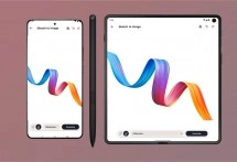 Motorola Razr Fold phone unfolded and folded.