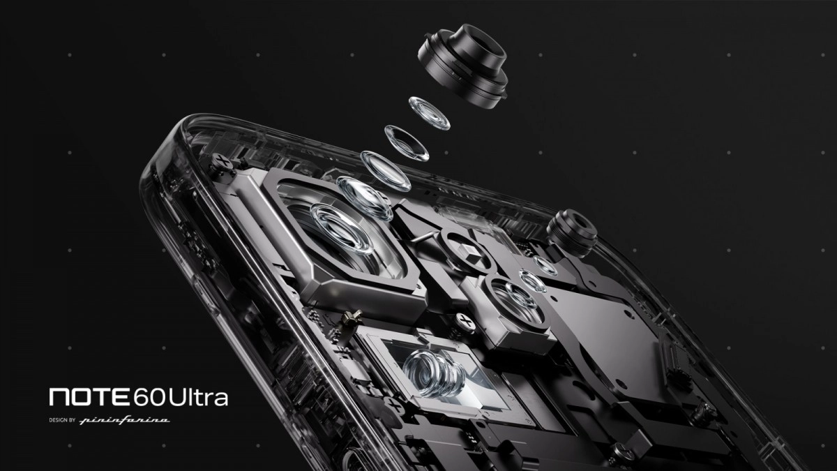 Infinix Note 60 Ultra 200MP camera exploded view