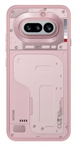 Nothing Phone (4a) rose transparent back.